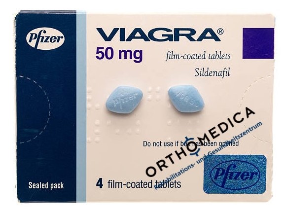 Viagra kaufen 50 mg von Pfizer – Originalverpackung mit zwei blauen Filmtabletten (Sildenafil)